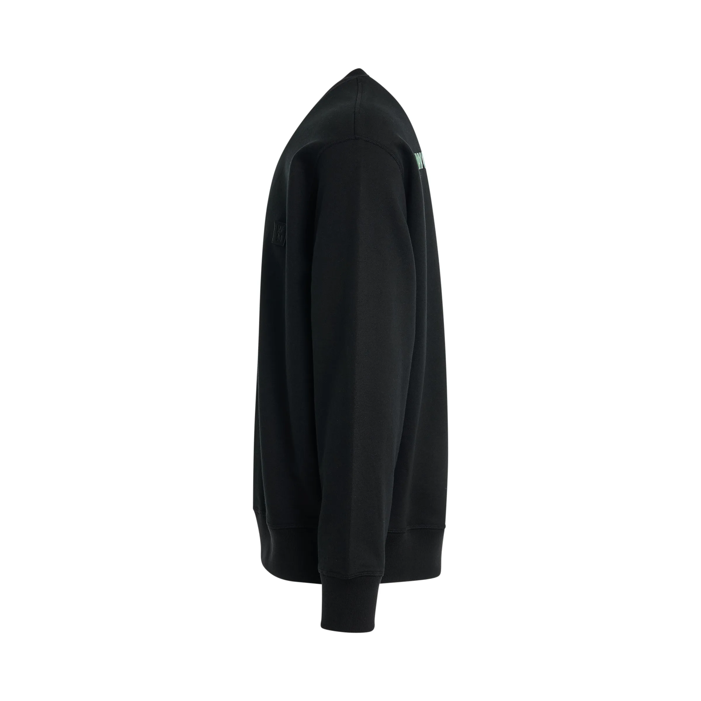 Irridecent Back Logo Sweatshirt in Black sold by MARAIS product image thumbnail 3