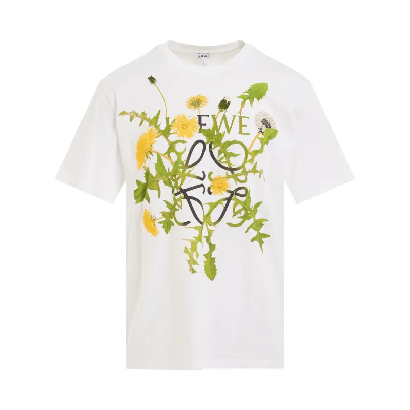 Anagram Flowers T-Shirt in White sold by MARAIS