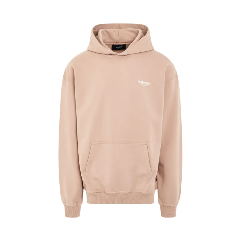 Represent Owners Club Hoodie in Stucco sold by MARAIS