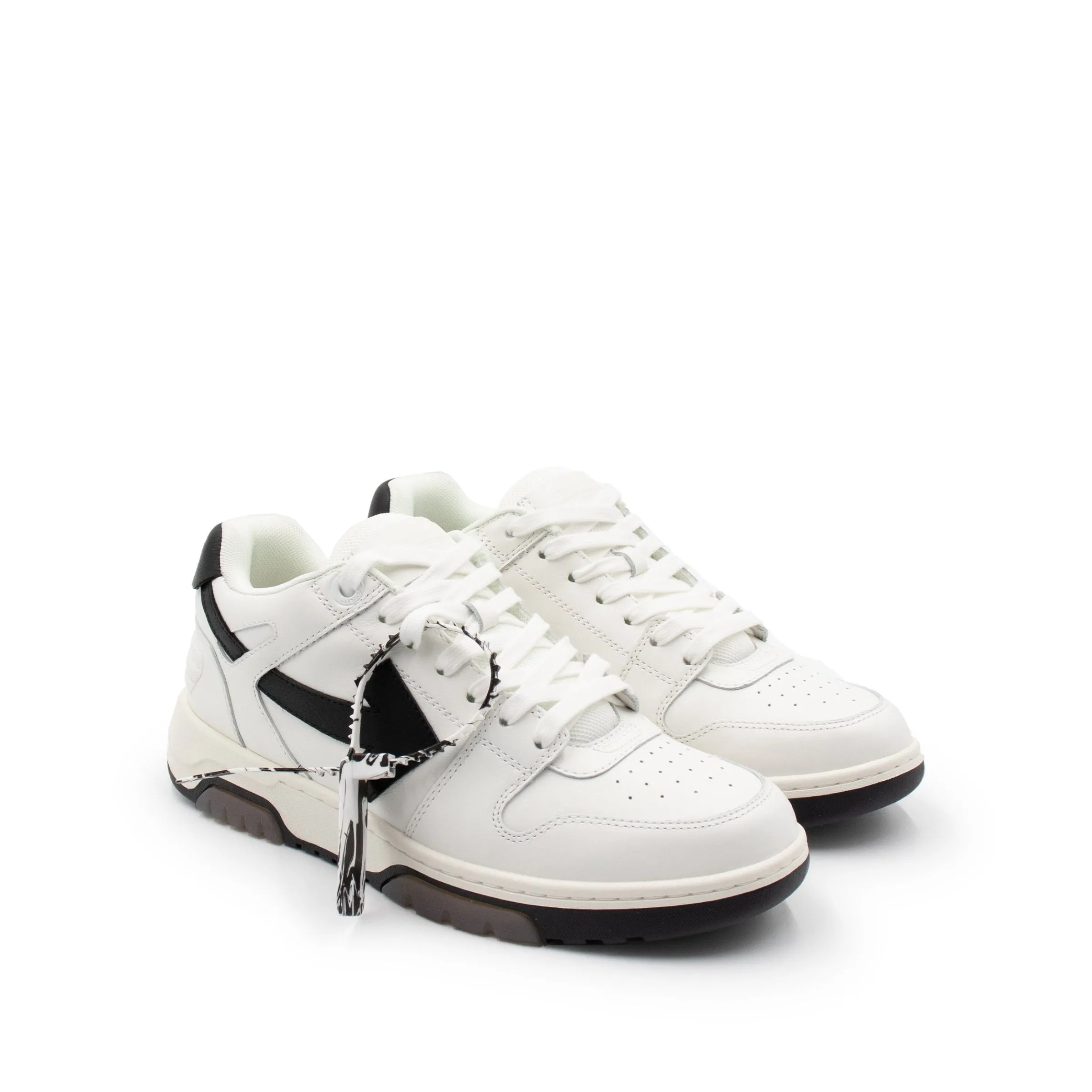 Out Of Office Calf Leather Sneaker in White/Black sold by MARAIS product image thumbnail 2