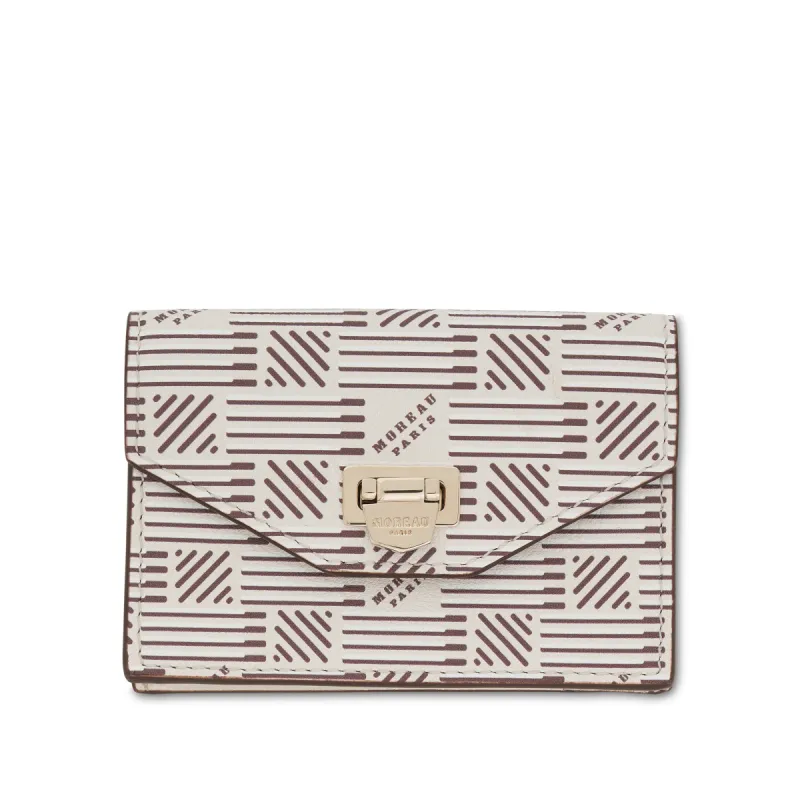 Flap Wallet with Gusset in Champagne sold by MARAIS