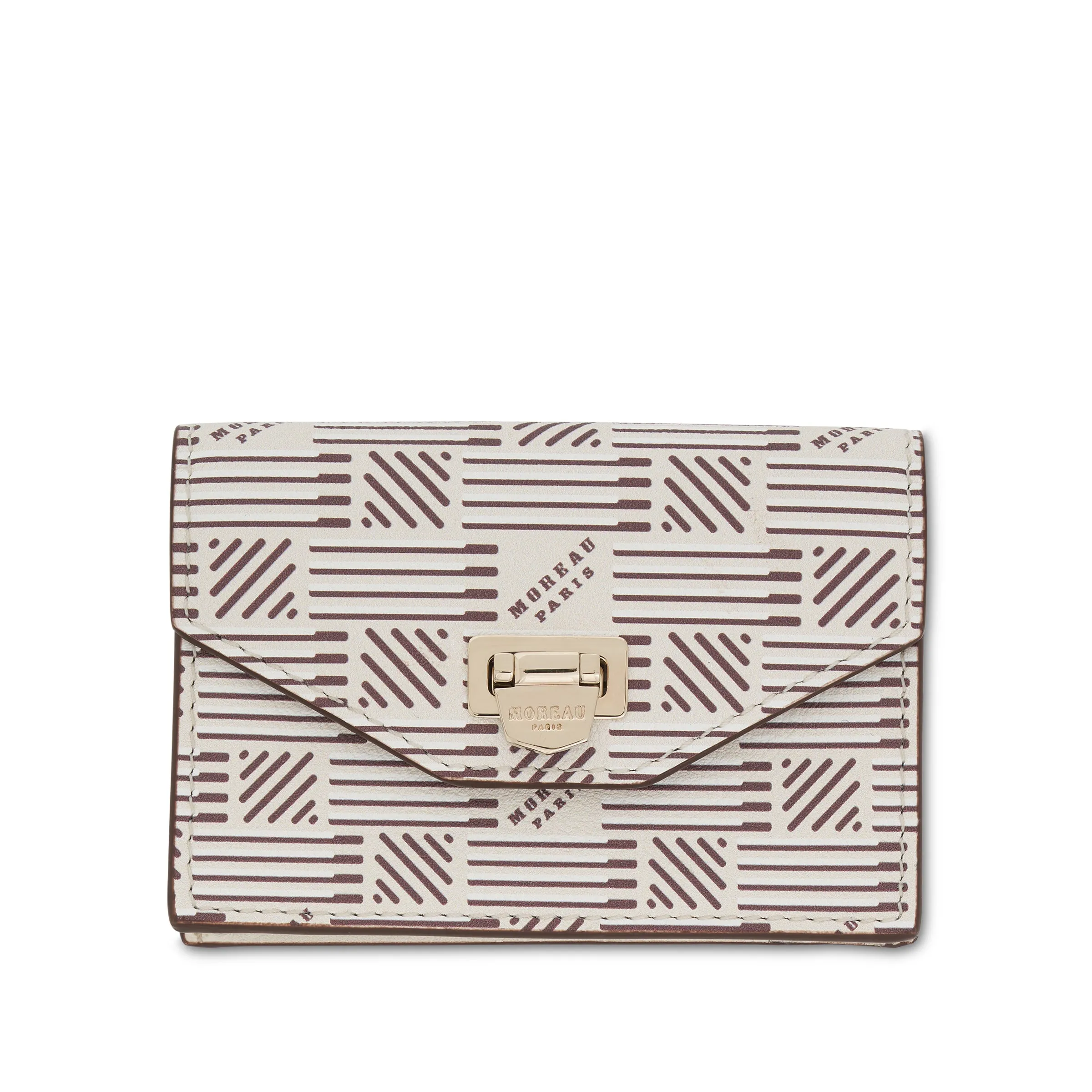 Flap Wallet with Gusset in Champagne sold by MARAIS