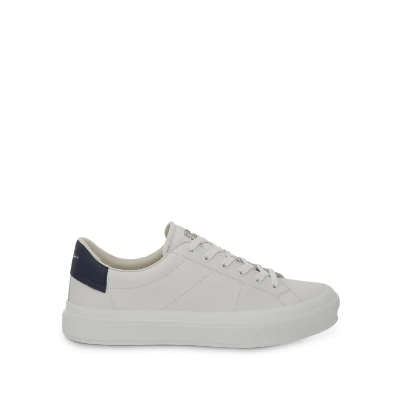 City Sport Sneaker in White/Navy sold by MARAIS