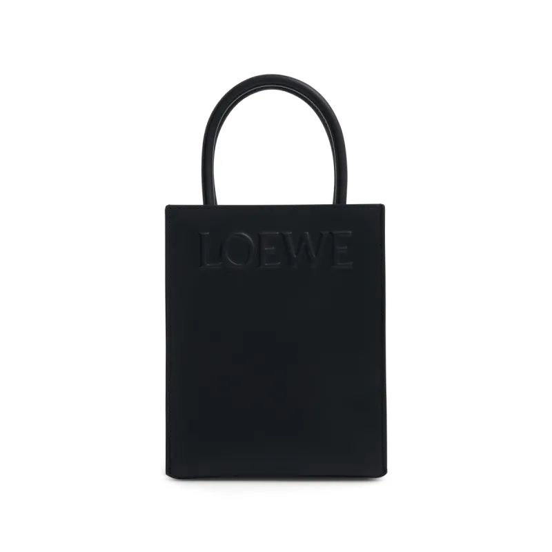 Standard A5 Tote Bag in Sleek Calfskin in Black sold by MARAIS