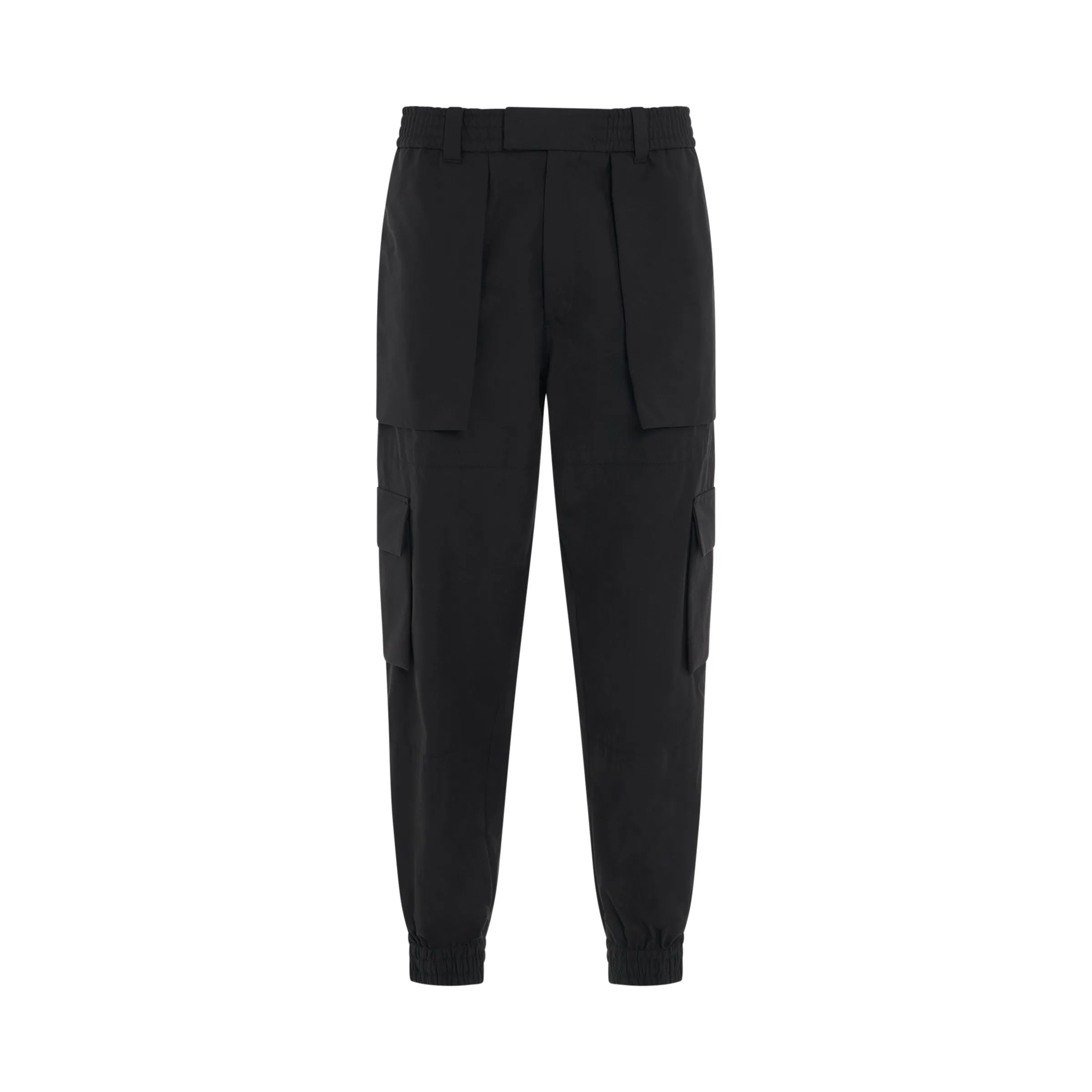 Cargo Cotton Pants in Black sold by MARAIS