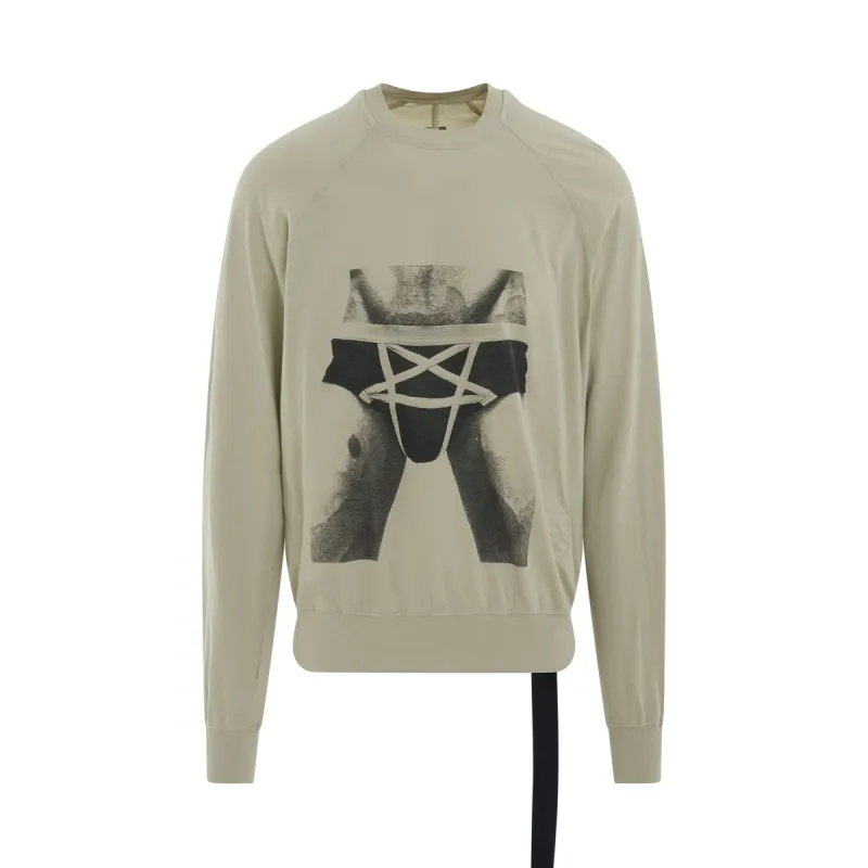 DRKSHDW Baseball Knit T-Shirt in Pearl/Black sold by MARAIS