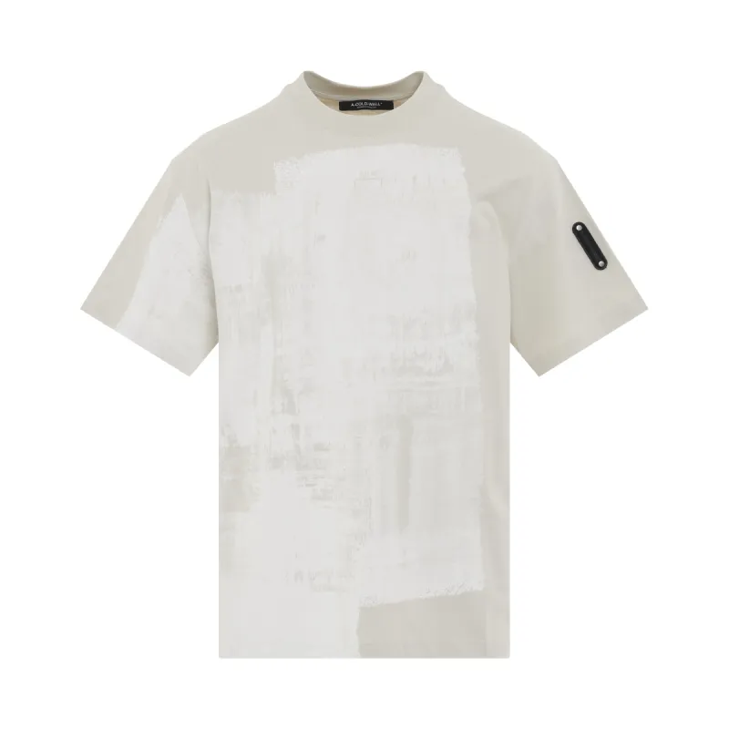 Brushstroke Painted T-Shirt in Bone sold by MARAIS