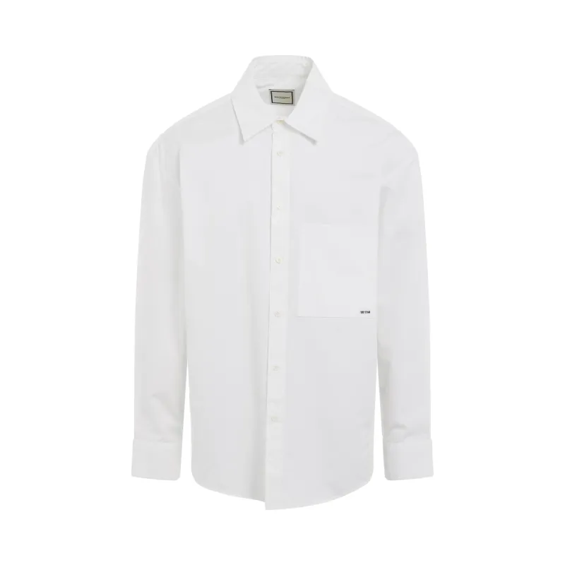 Classic Back Logo Shirt in White sold by MARAIS