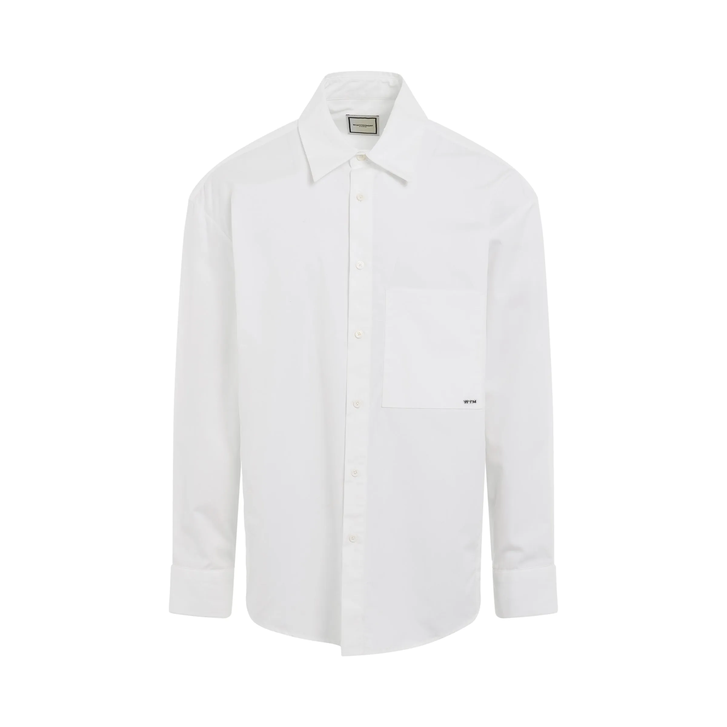 Classic Back Logo Shirt in White sold by MARAIS