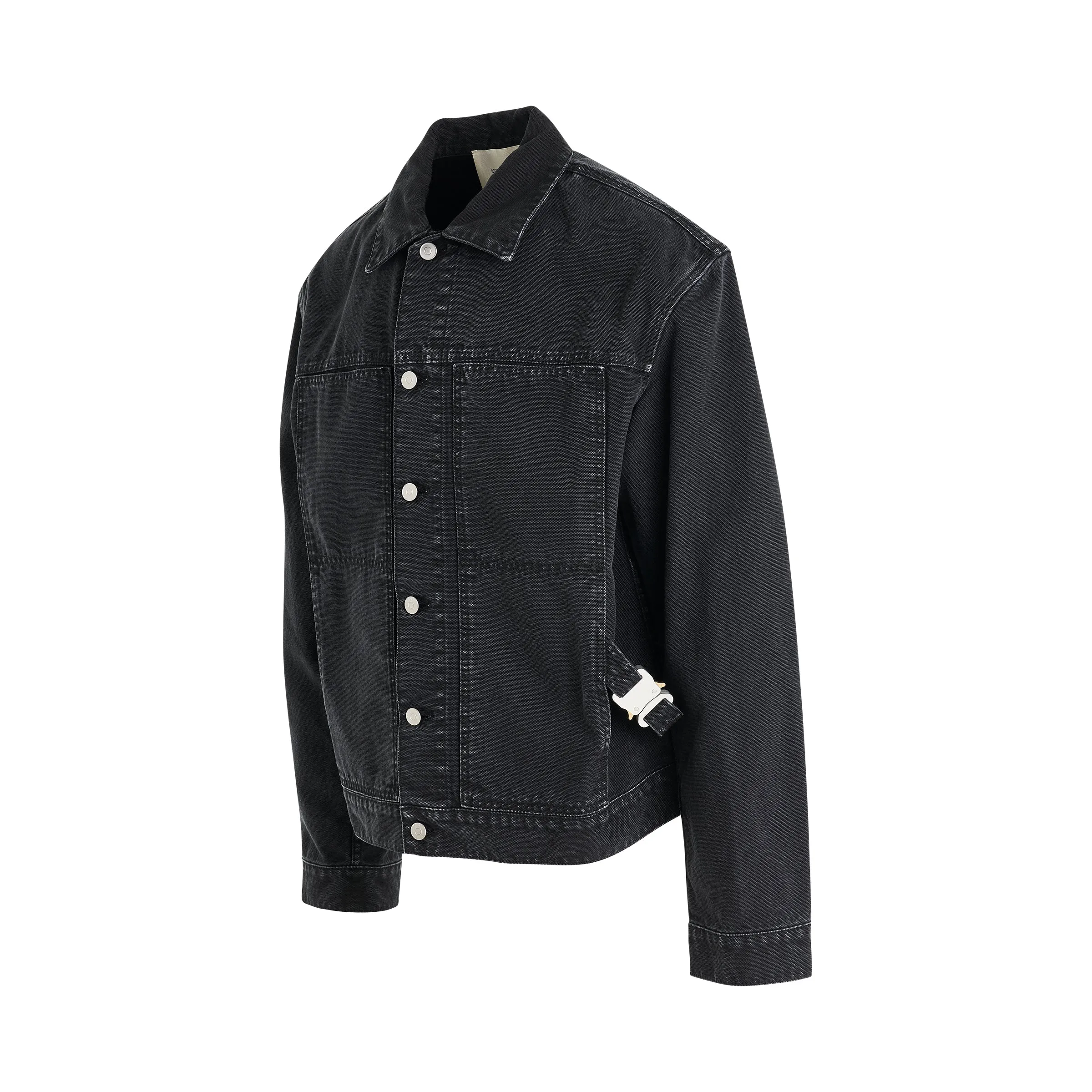 Buckle Denim Jacket in Washed Black sold by MARAIS product image thumbnail 2