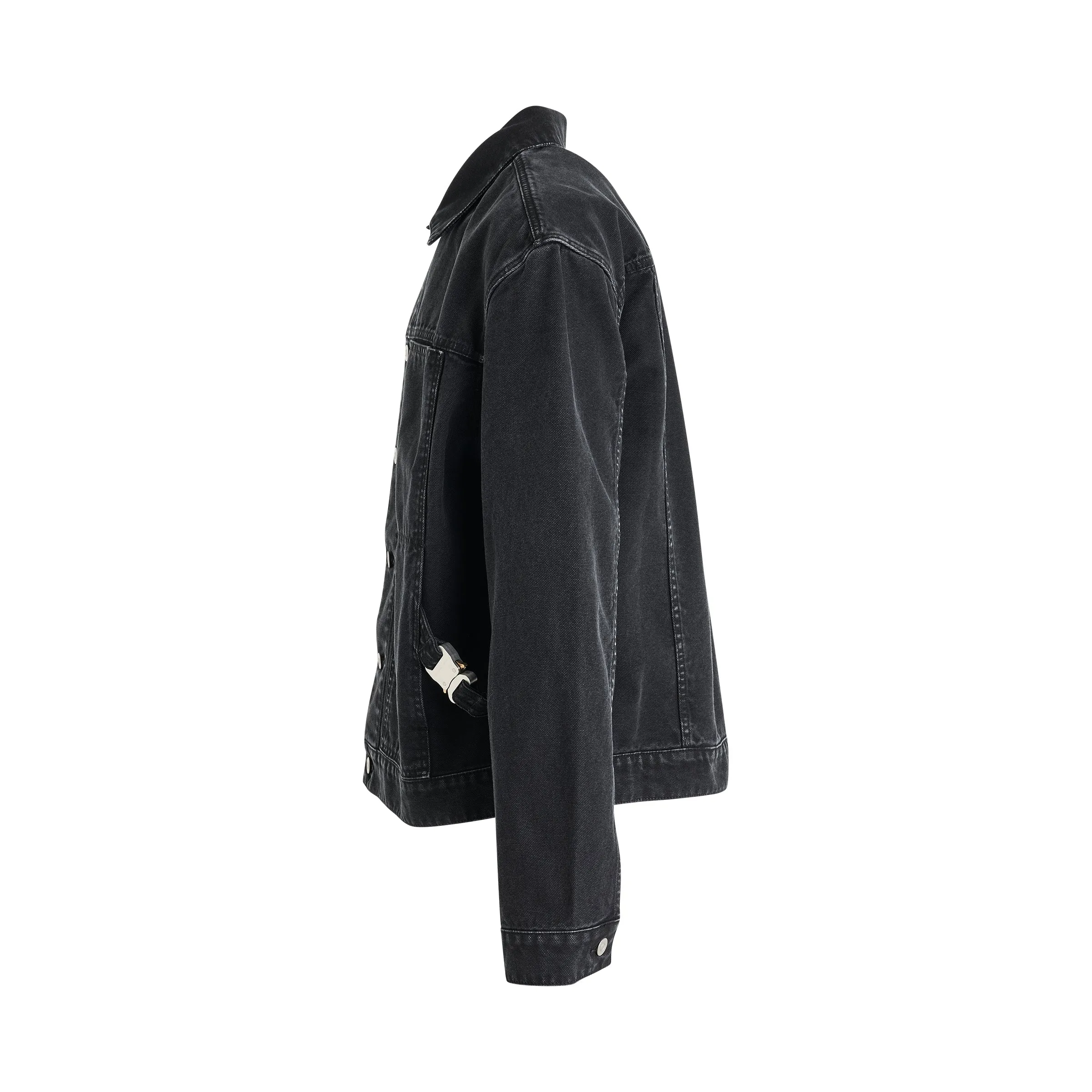 Buckle Denim Jacket in Washed Black sold by MARAIS product image thumbnail 3