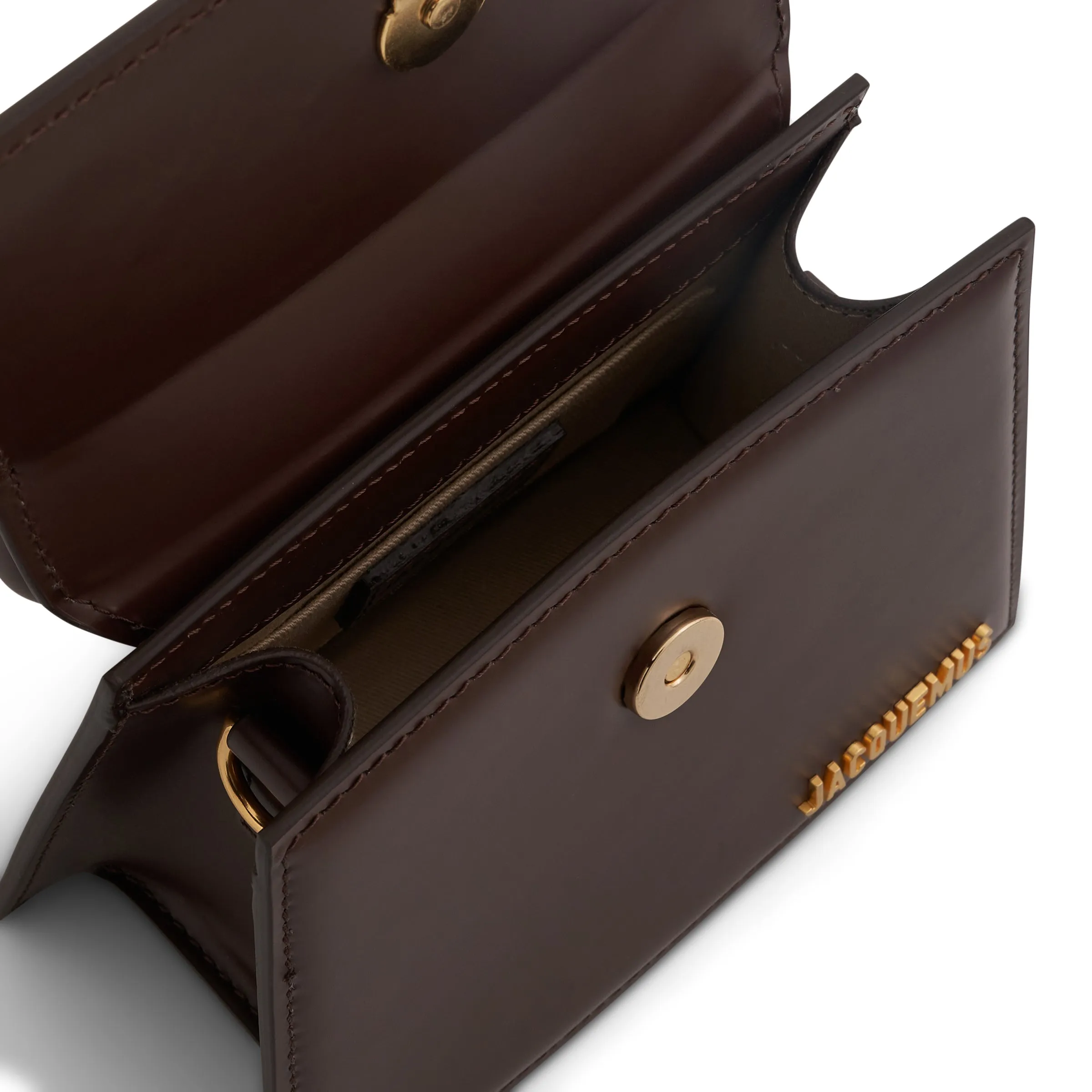 Le Chiquito Moyen Leather Bag in Brown sold by MARAIS product image thumbnail 3