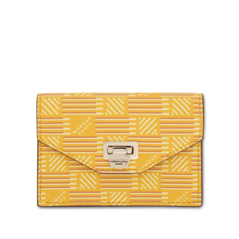 Flap Wallet with Gusset in Yellow sold by MARAIS