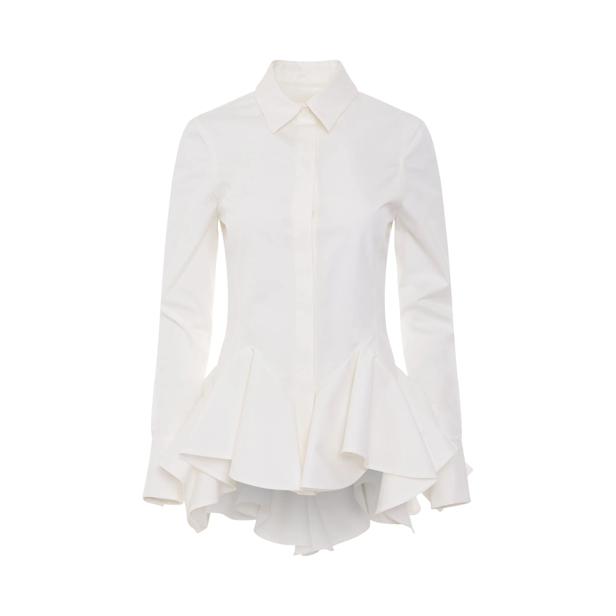 Structured Shirt in White sold by MARAIS