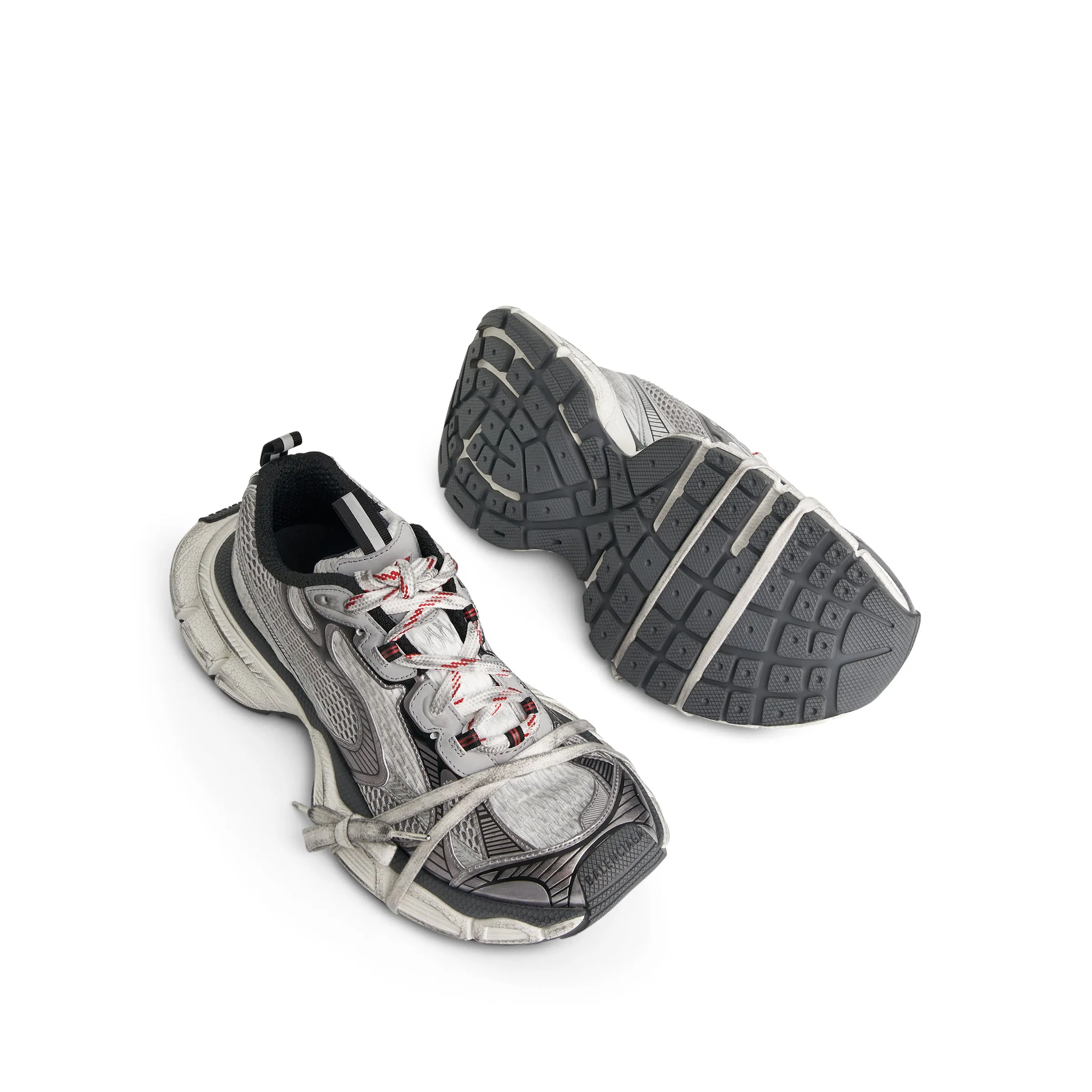 3XL Sneaker in Grey/White/Red sold by MARAIS product image thumbnail 4