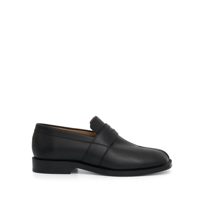 Tabi Leather Loafers in Black sold by MARAIS