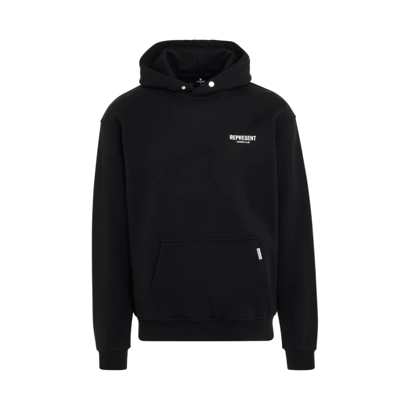 Represent Owners Club Hoodie in Black sold by MARAIS