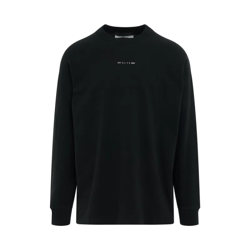 Visual L/S T-Shirt in Black sold by MARAIS