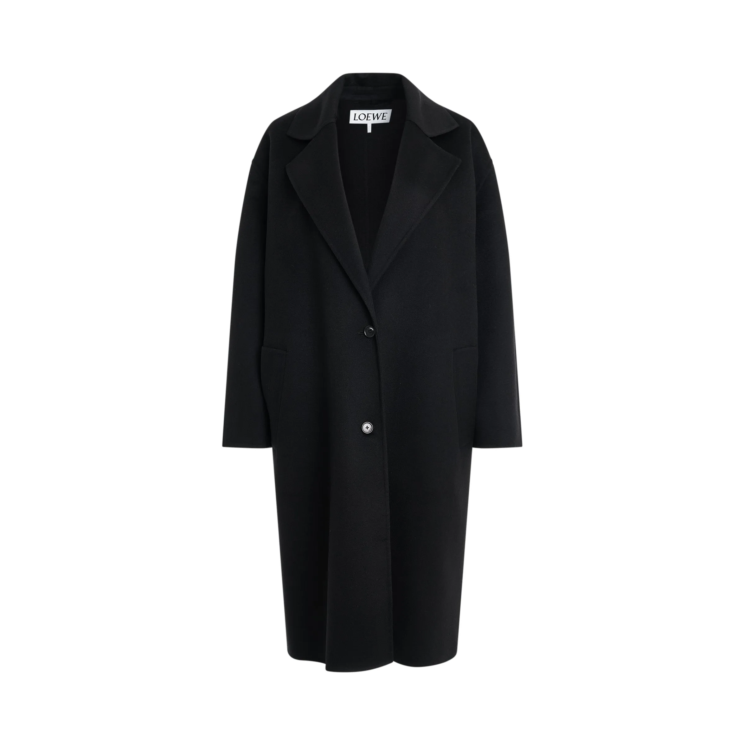 Single Breasted Coat in Black sold by MARAIS