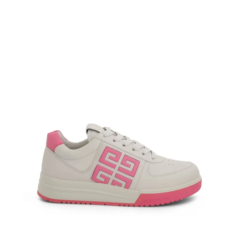 G4 Sneaker with 4G Logo in White/Pink sold by MARAIS