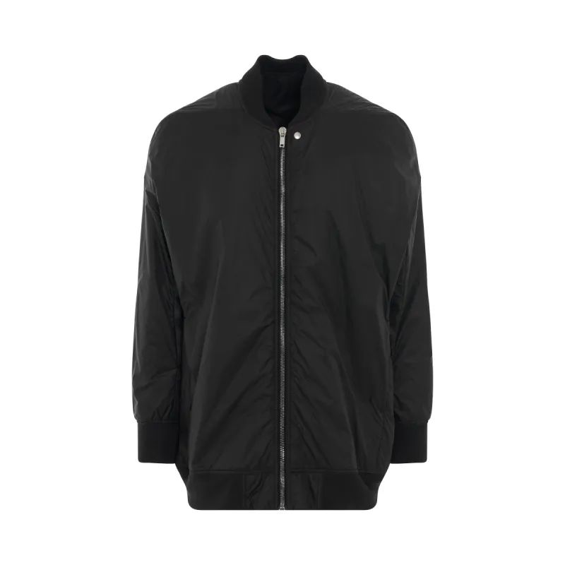 Woven Padded Bomber Jacket in Black sold by MARAIS