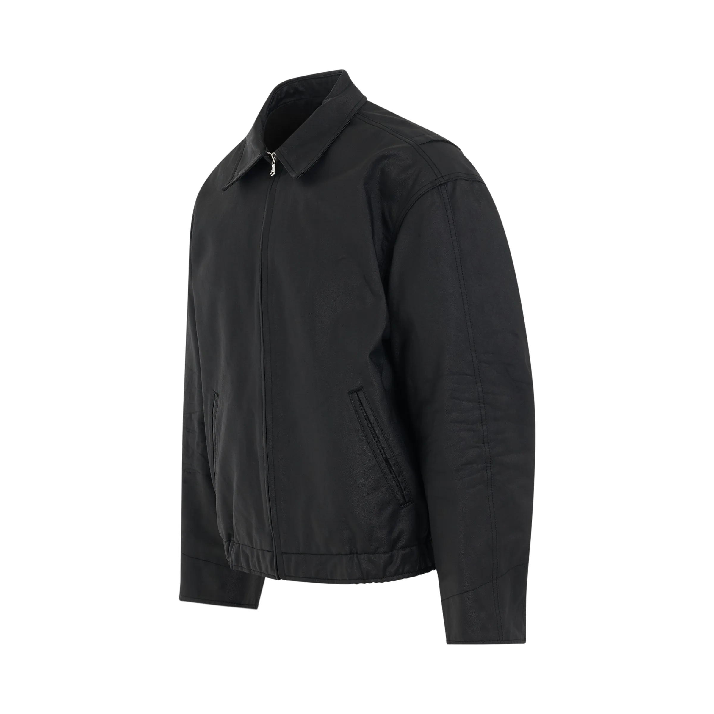Washed Denim Work Jacket in Black sold by MARAIS product image thumbnail 2