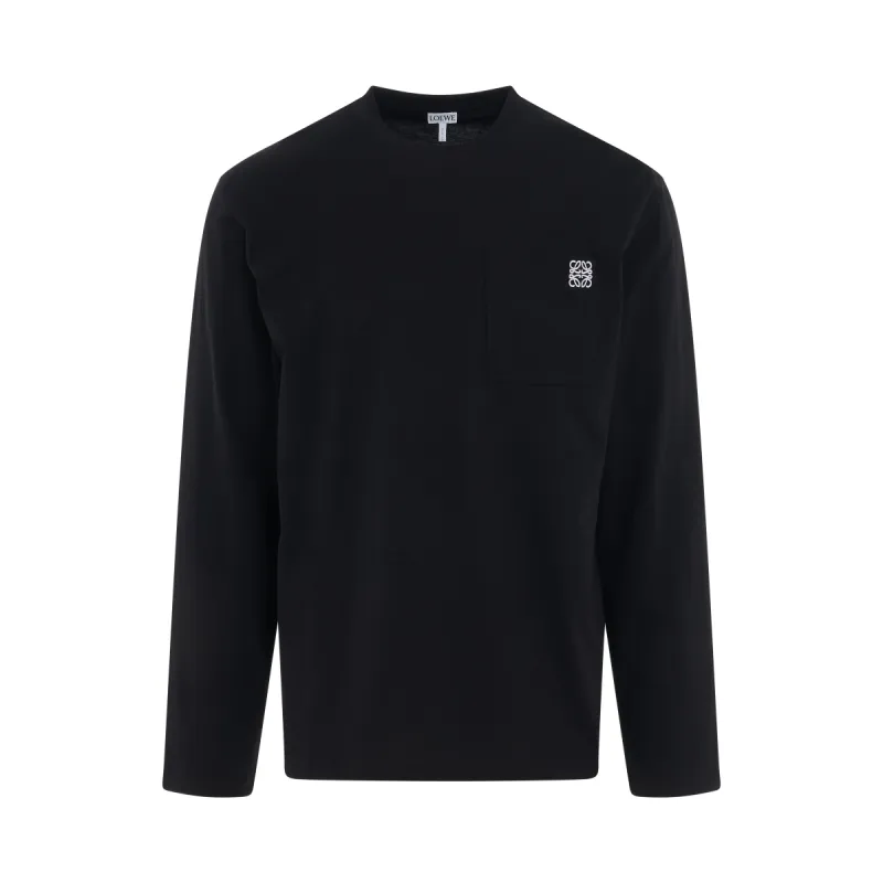 Anagram Long Sleeve T-Shirt in Black sold by MARAIS