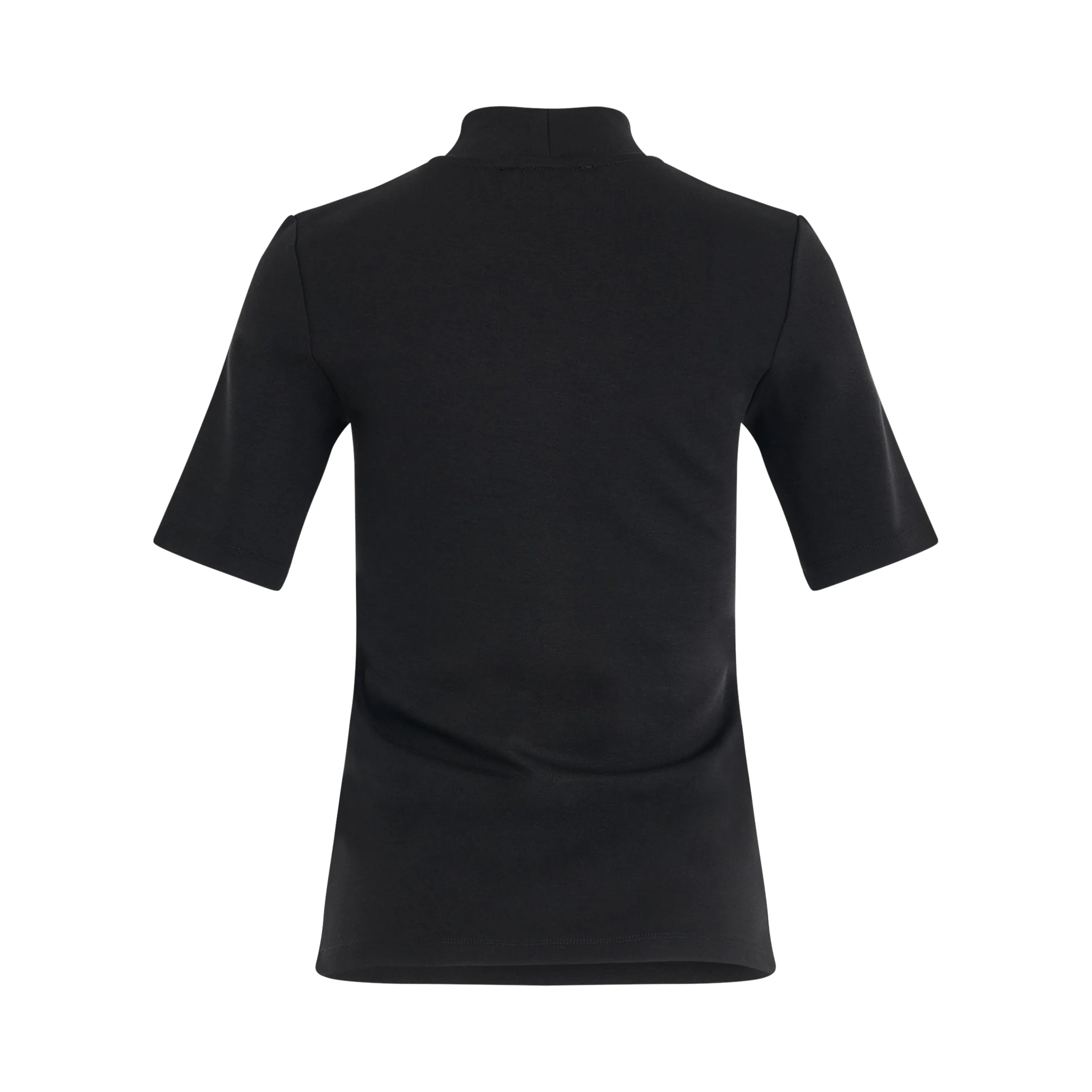 6 Button Raglan Stretch T-Shirt in Black sold by MARAIS product image thumbnail 4