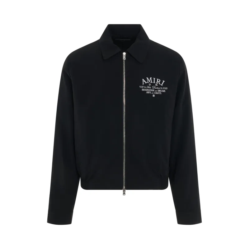 Amiri Arts District Blouson Jacket in Black sold by MARAIS