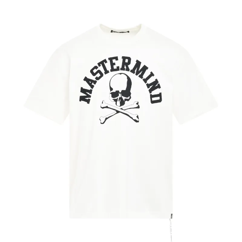 M Logo Skull T-Shirt in White sold by MARAIS