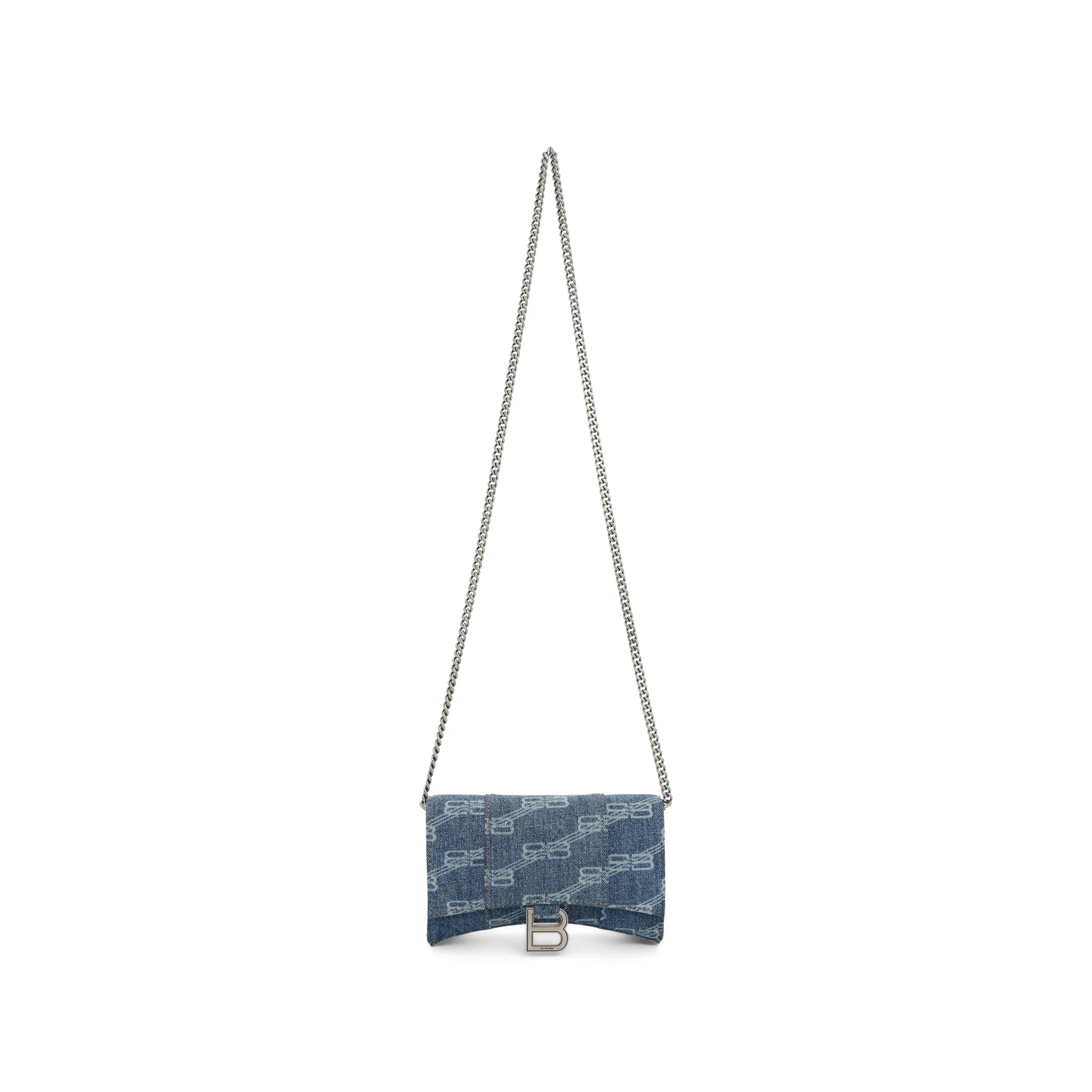 Hourglass Wallet On Chain in Blue sold by MARAIS