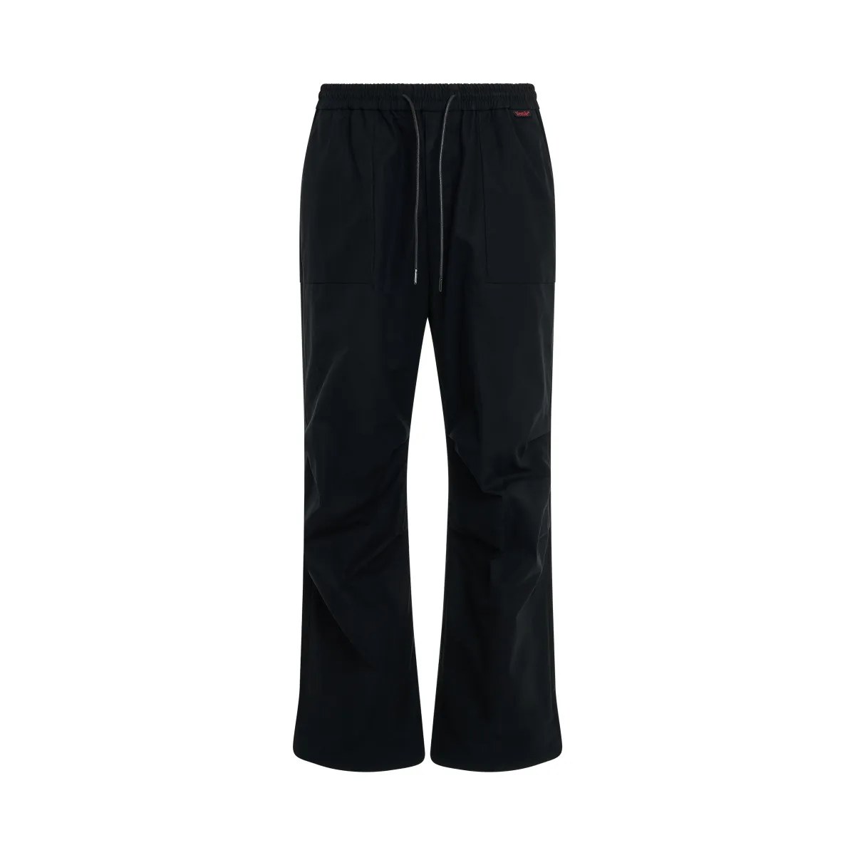 Loose Fit Ventile Cotton Pants in Black | Parallel