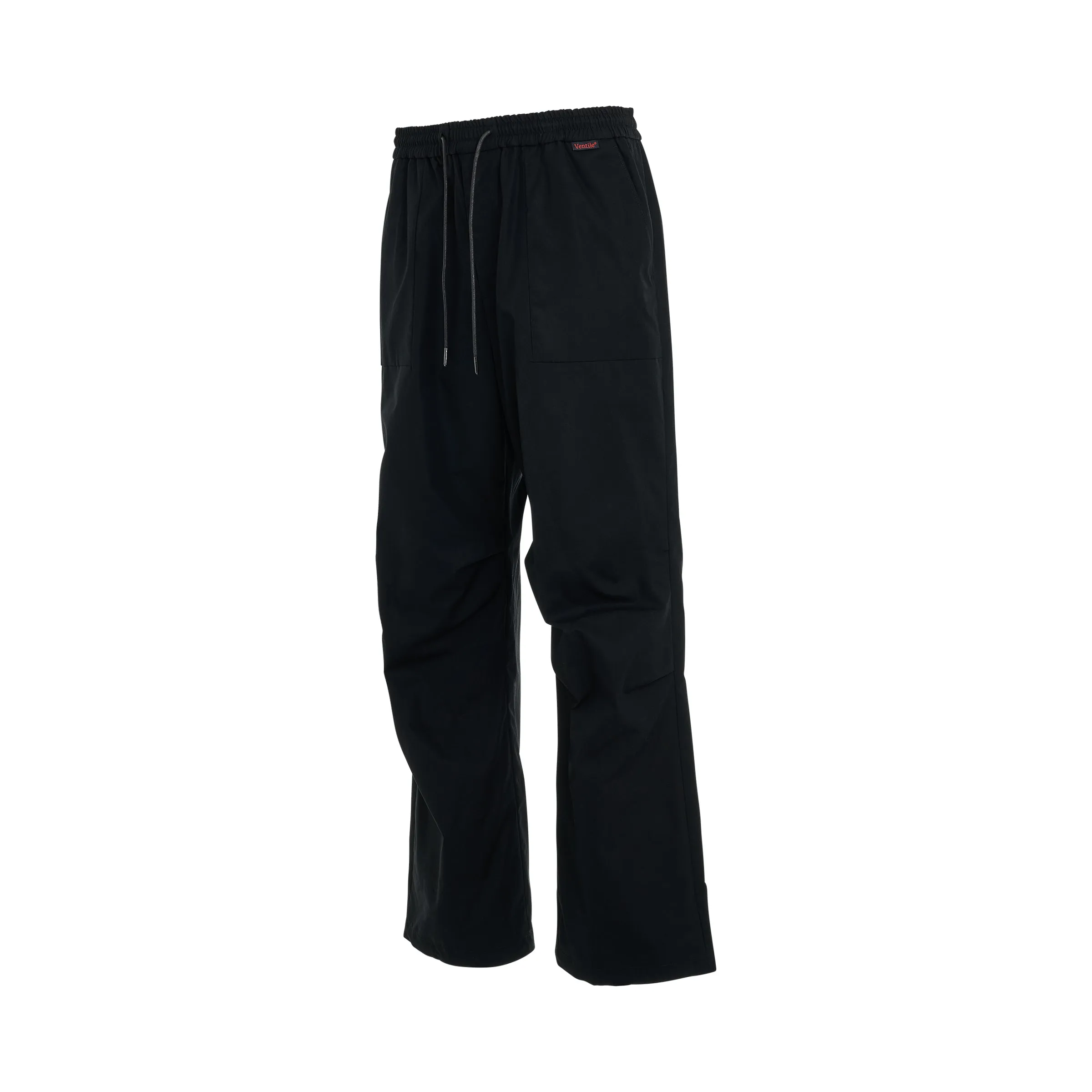 Loose Fit Ventile Cotton Pants in Black sold by MARAIS product image thumbnail 2