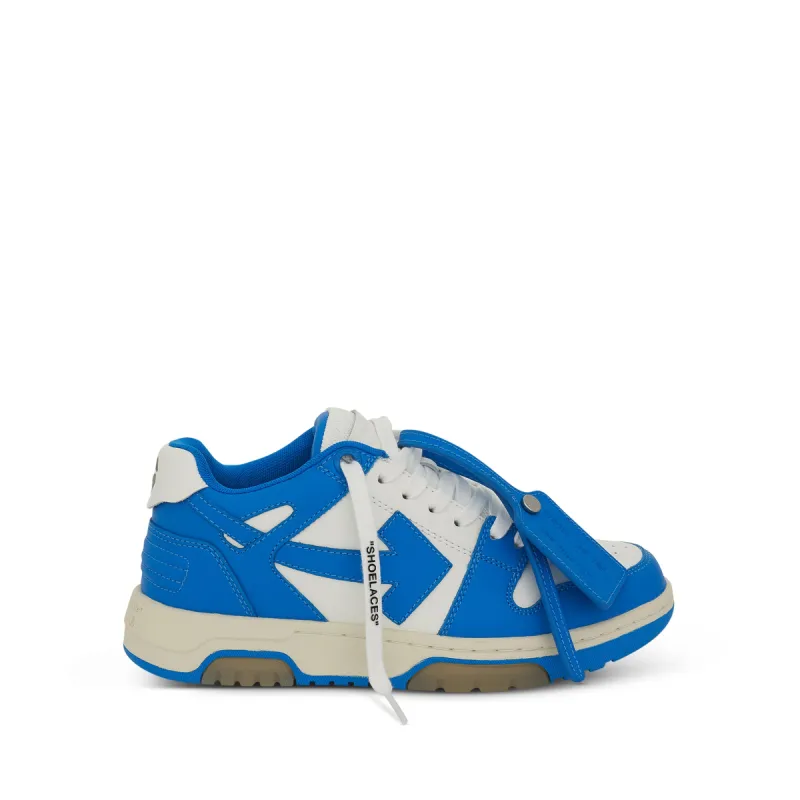 Out Of Office Calf Leather Sneakers in White/Blue sold by MARAIS