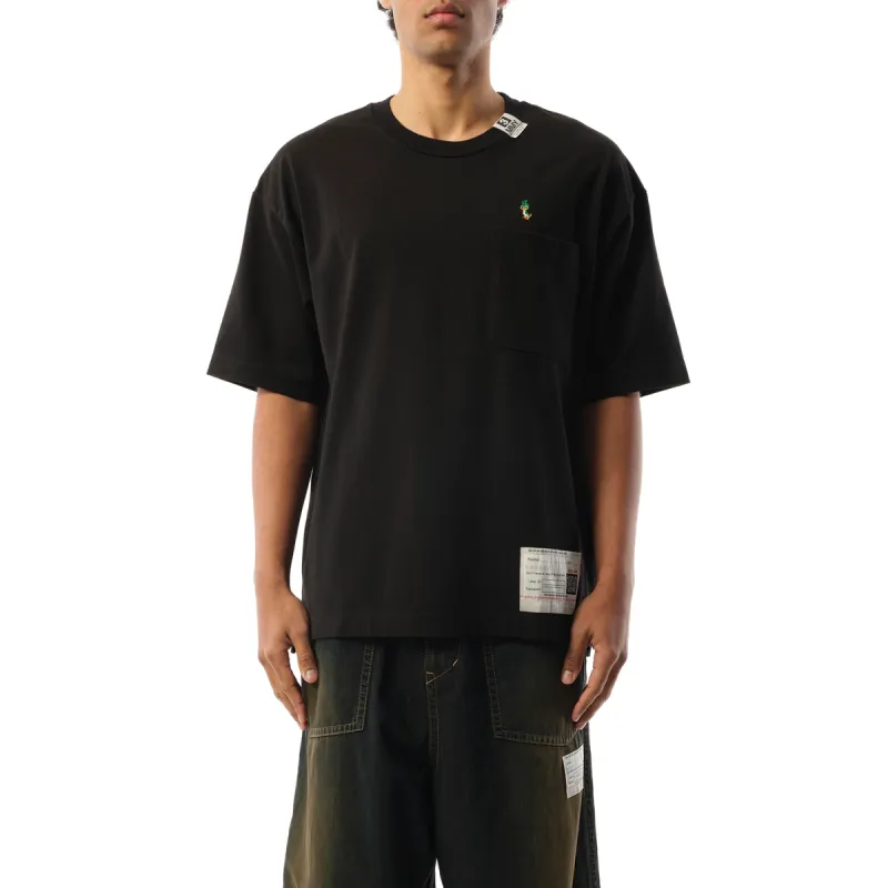 Duck Embroidery T-Shirt in Black sold by MARAIS
