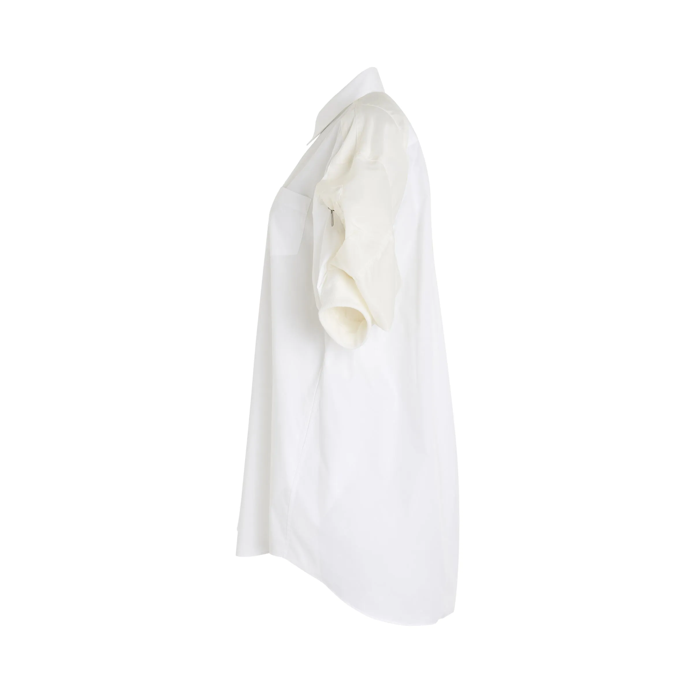 Cotton Poplin x Nylon Twill Dress in Off White sold by MARAIS product image thumbnail 4