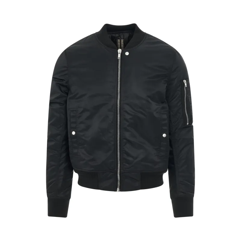 Flight Padded Bomber Jacket in Black sold by MARAIS