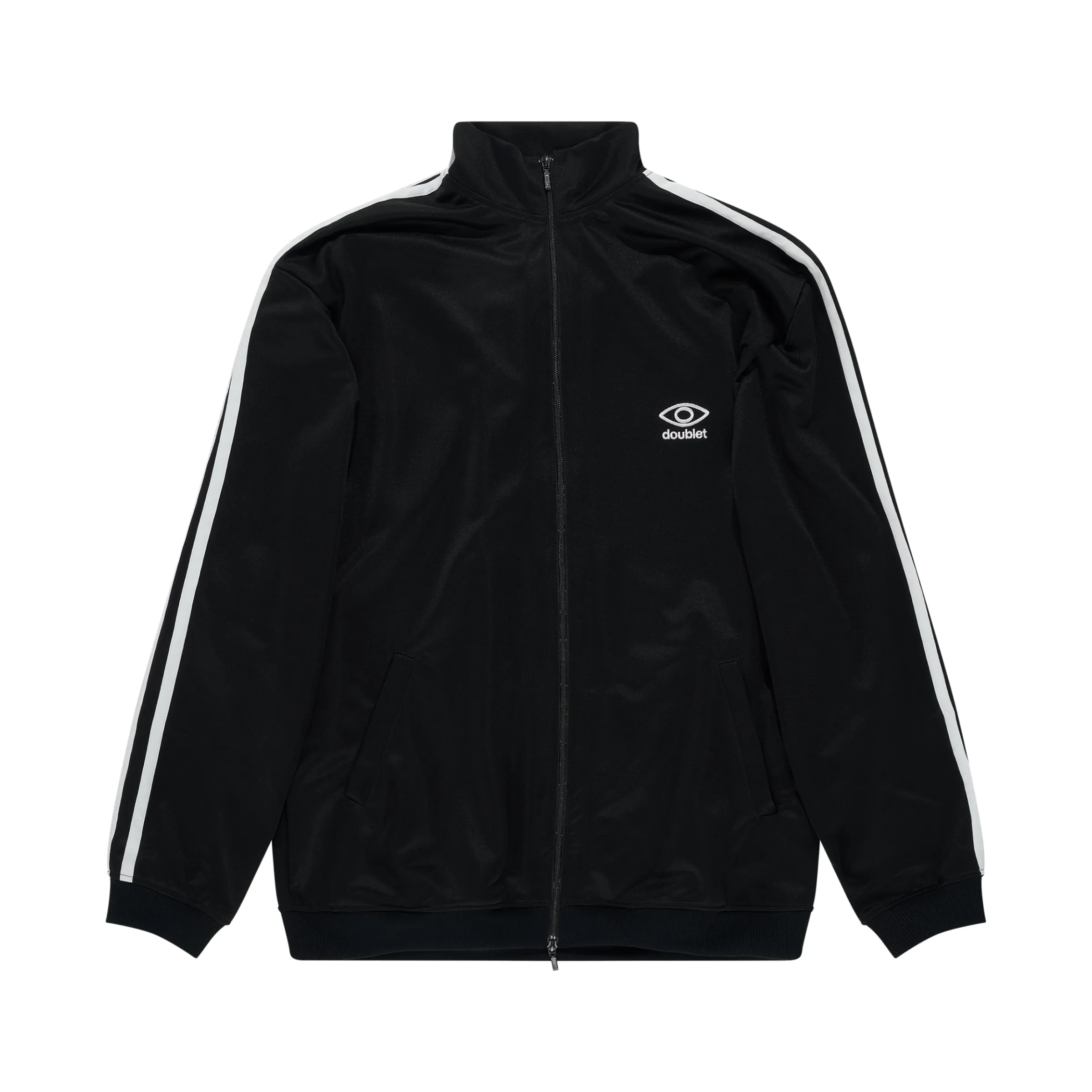 Invisible Track Jacket in Black sold by MARAIS