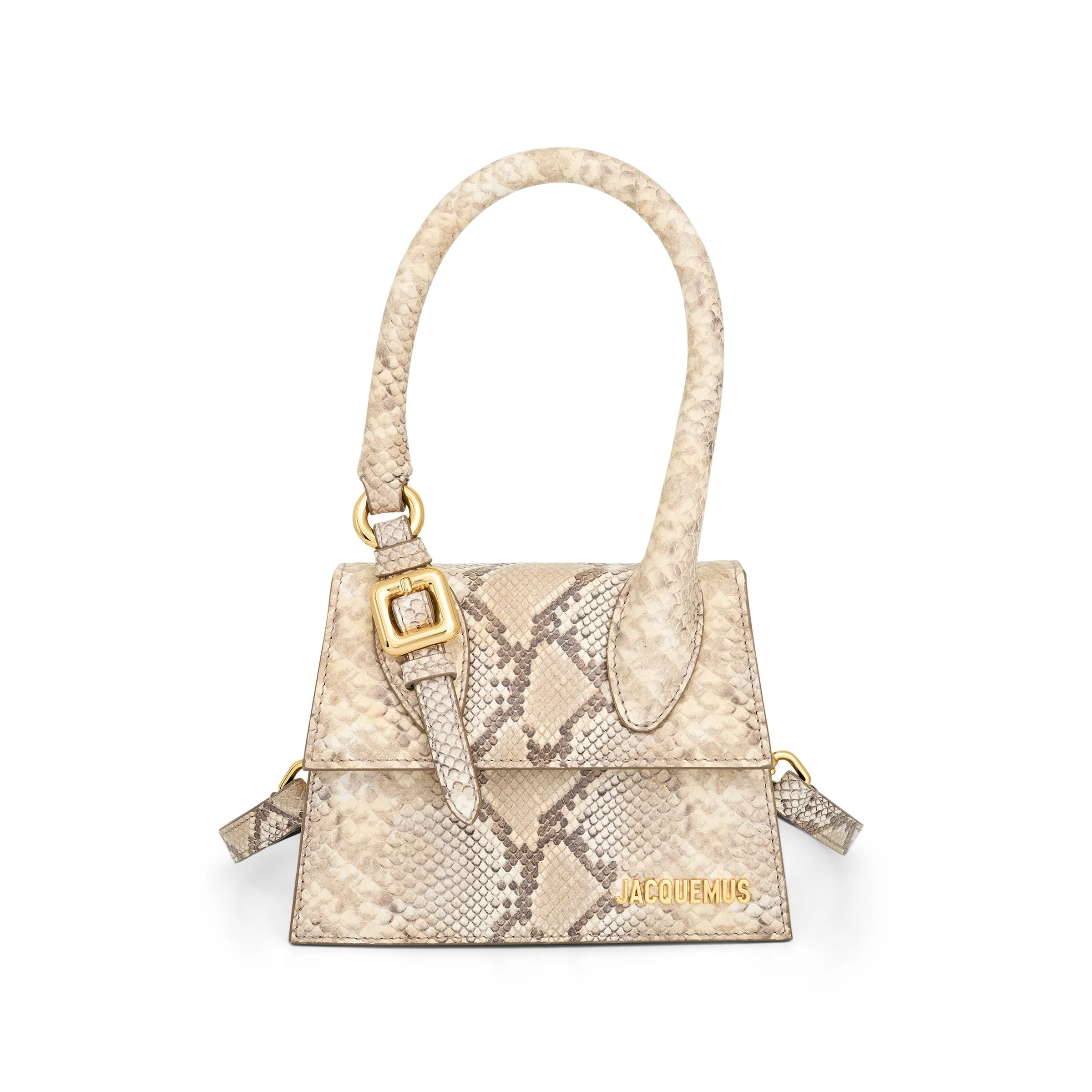 Le Chiquito Moyen Boucle Leather Bag in Beige sold by MARAIS product image thumbnail 2