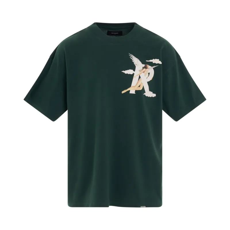 Storms in Heaven T-Shirt in Racing Green sold by MARAIS
