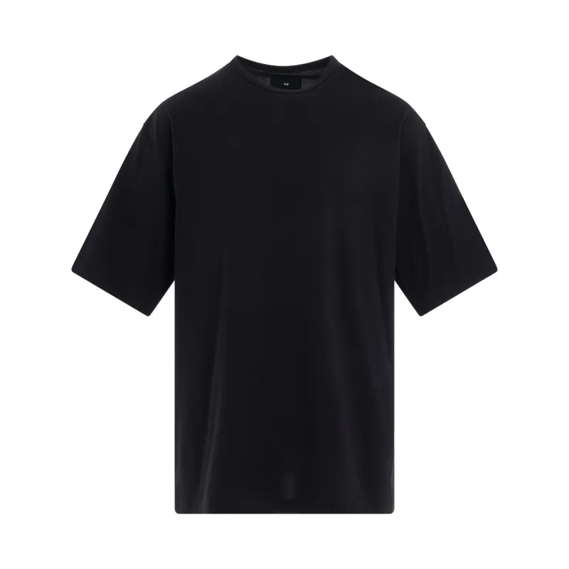 Boxy Short Sleeve T-Shirt in Black sold by MARAIS