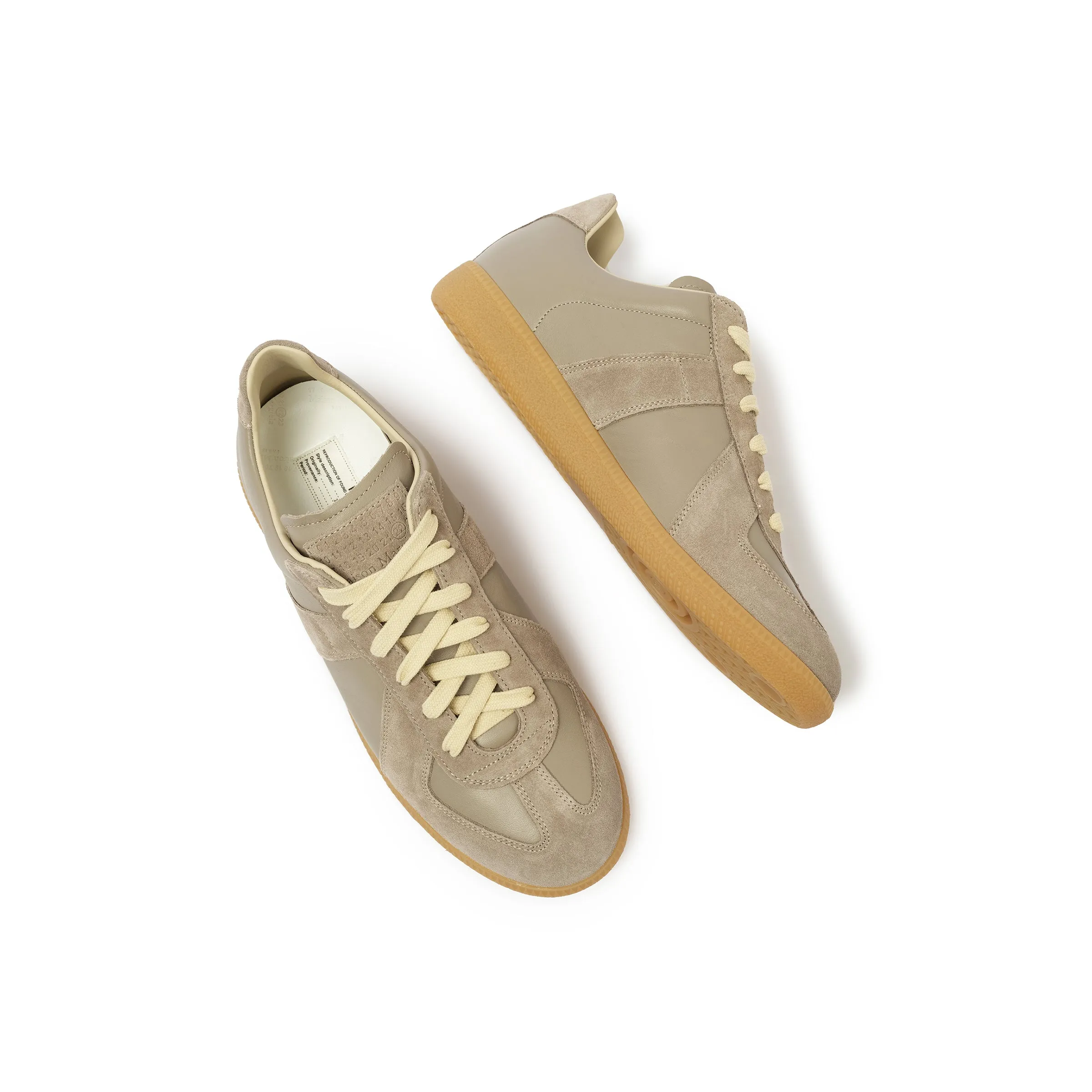 Replica Leather Sneaker in Birdy sold by MARAIS product image thumbnail 4