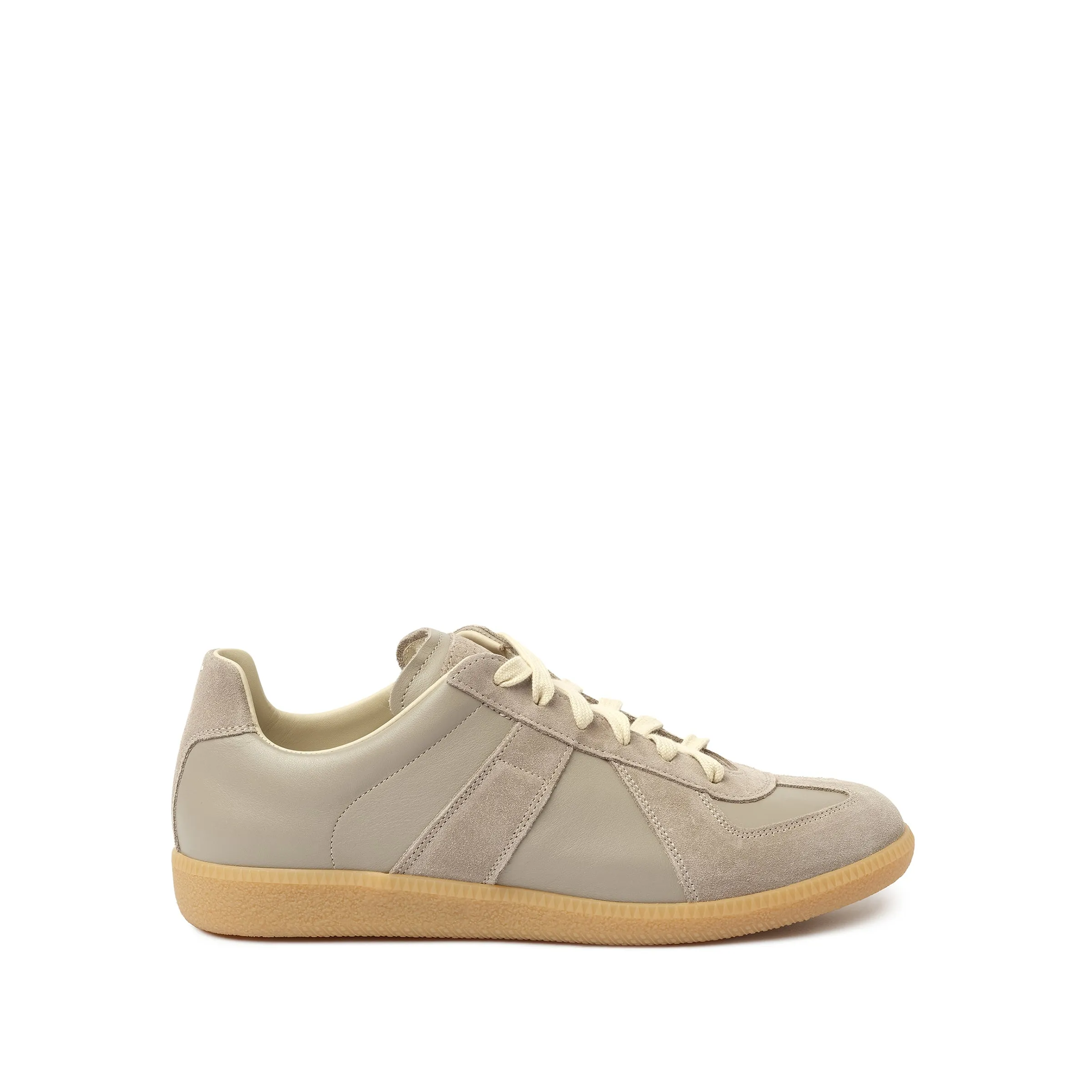 Replica Leather Sneaker in Birdy sold by MARAIS