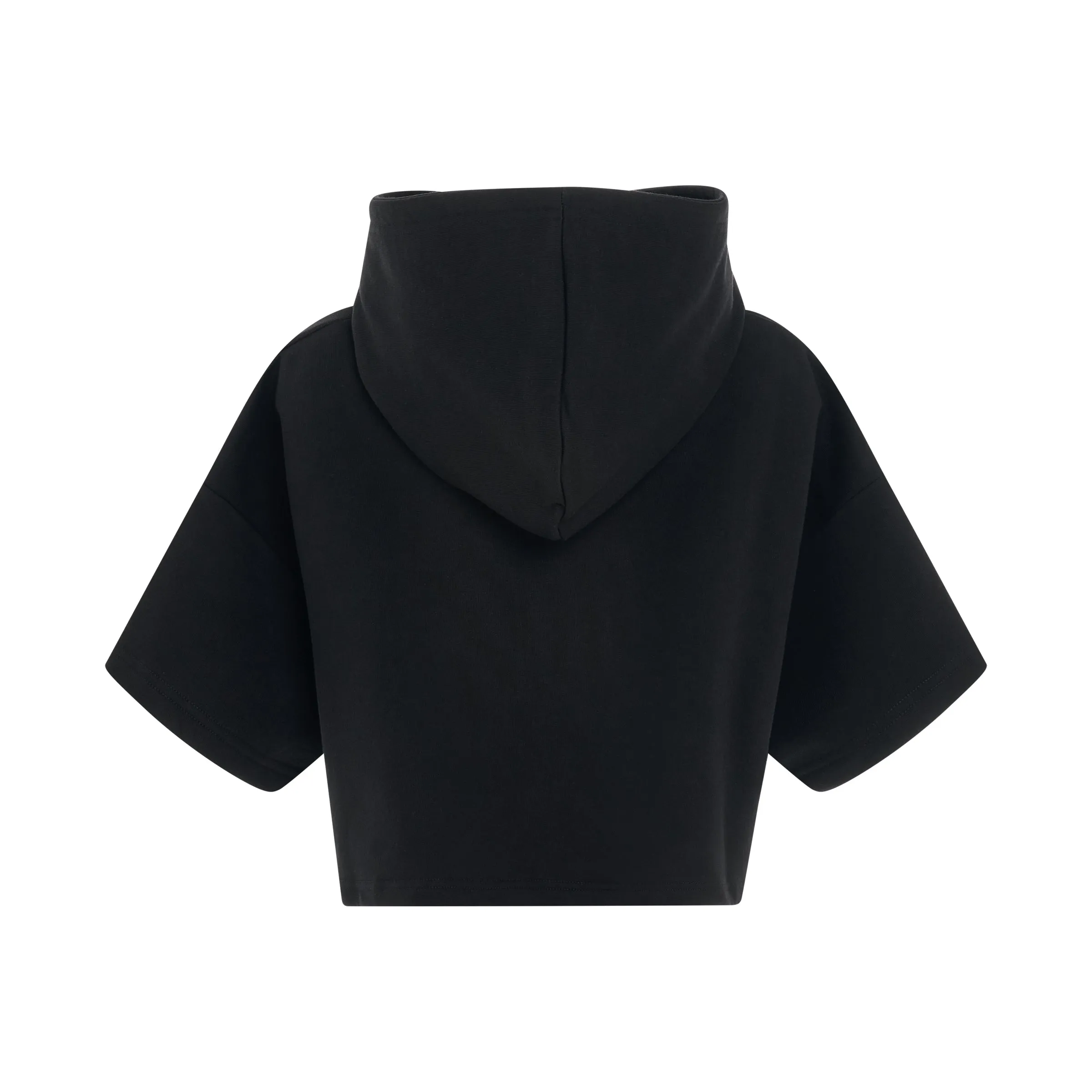 Patch Logo Cropped Hoodie in Black sold by MARAIS product image thumbnail 4