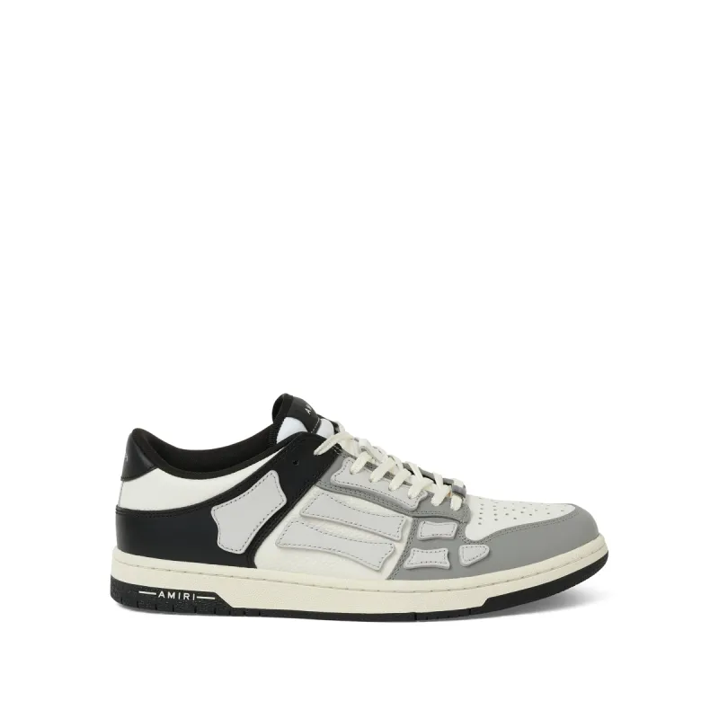Two-Tone Skeleton Sneaker in Black/White/Grey sold by MARAIS