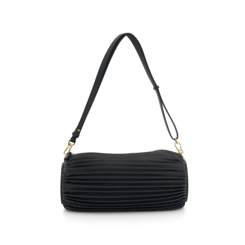 Bracelet Pouch Bag in Pleated Nappa in Black made by Loewe
