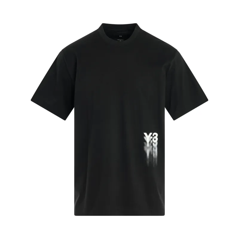 Blurry Logo T-Shirt in Black sold by MARAIS