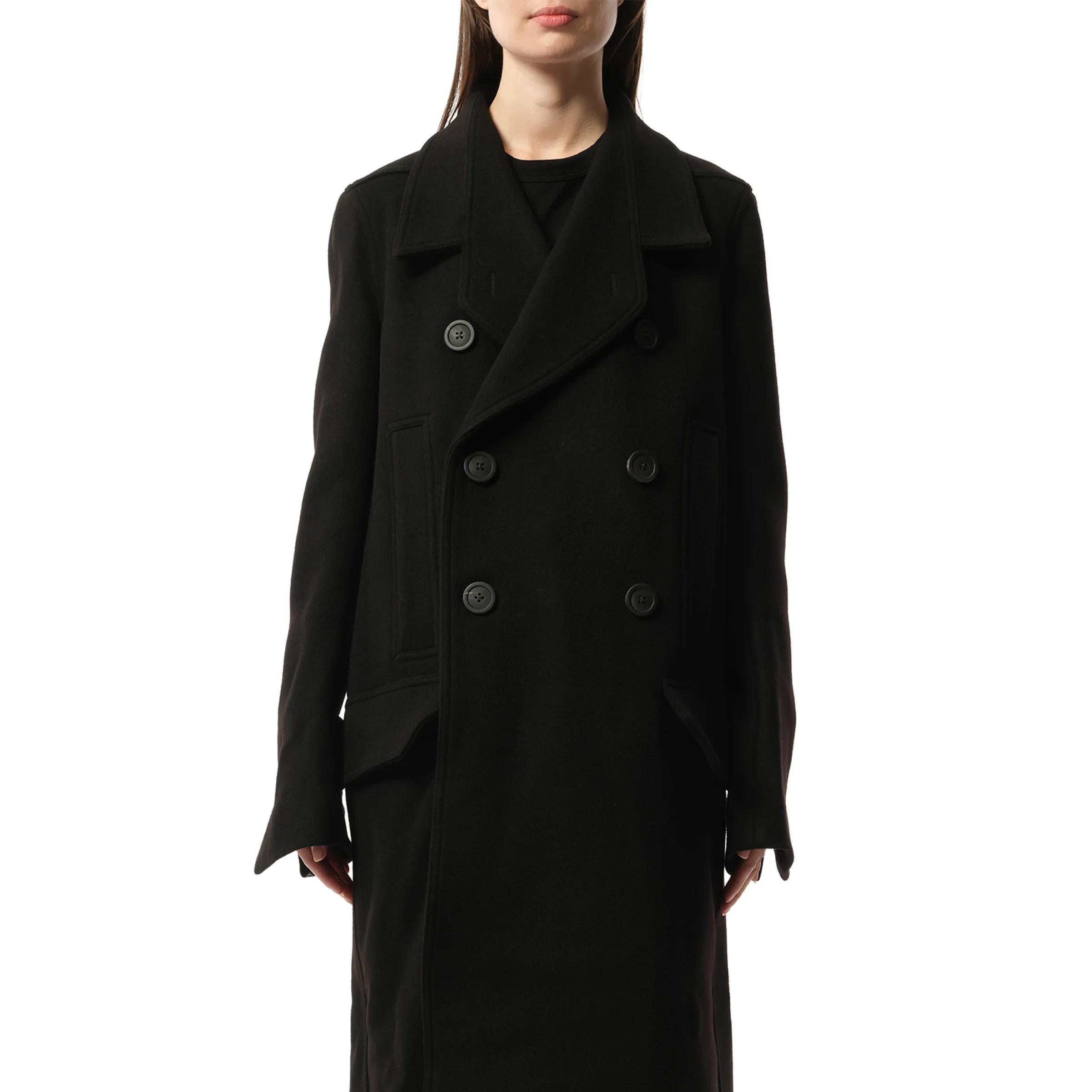 Officer Coat in Black sold by MARAIS