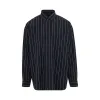 Oversized Shirt in Navy/White sold by MARAIS