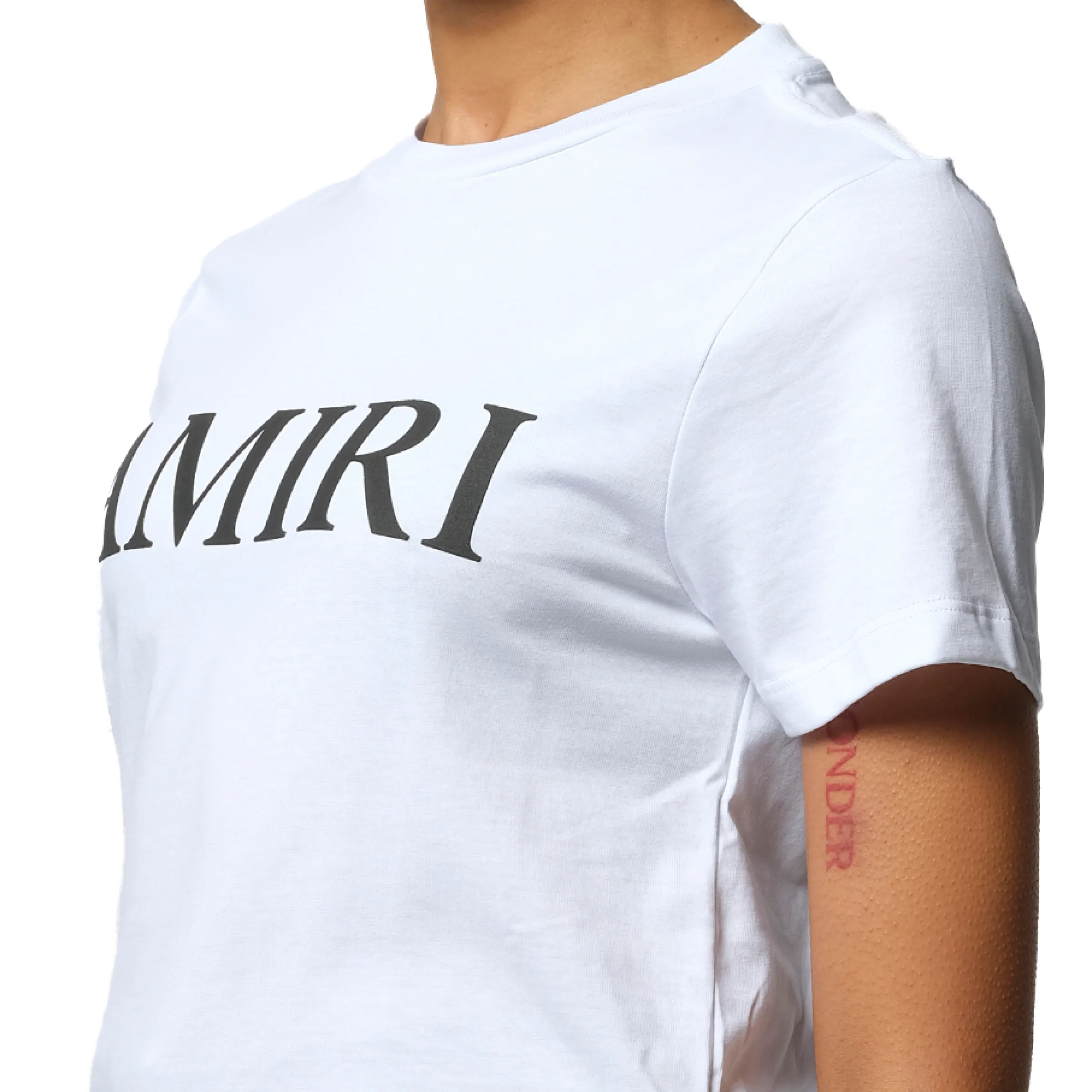 Amiri Core Logo T-Shirt in White sold by MARAIS product image thumbnail 3